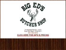 Tablet Screenshot of bigedsbutchershop.com